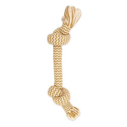 Mammoth Flossy Chews Extra Peanut Butter 2 Knot Bone Dog Toy Large 35.6cm