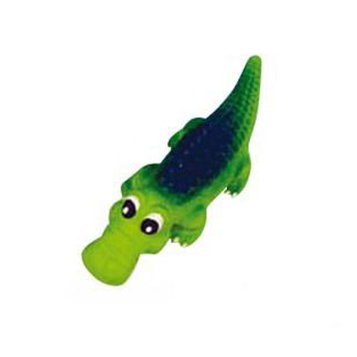 Prestige Pet Squeaky Latex Crocodile Dog Squeaker Toy 16cm