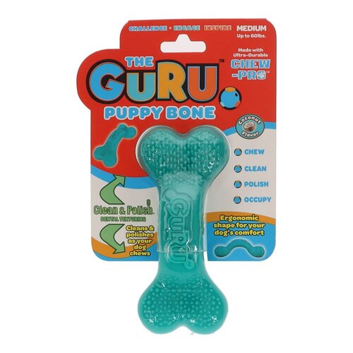 Guru Puppy Bone Coconut Dental Dog Chew Toy Medium 24 x 6 x 5cm