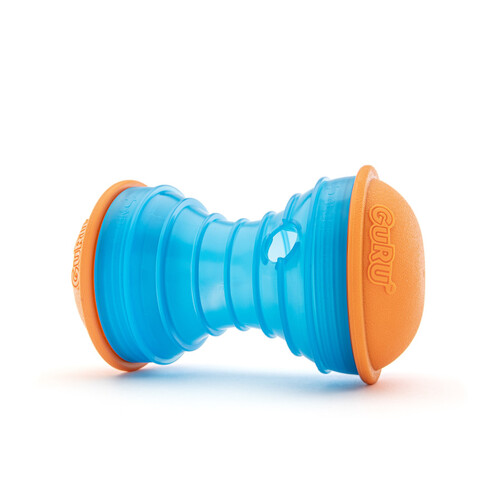 Guru Bouncer Treat Dispenser Interactive Dog Squeaker Toy 20.3 x 11.7 x 11.7cm
