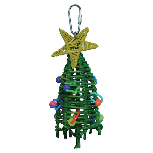 SuperBird Mini Xmas Tree Bird Toy for Parrotlets Parakeets & Cockatiels