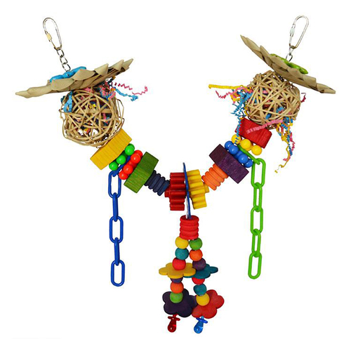 SuperBird Jungle Bridge Hanging Bird Toy for Medium Birds 45.5 x 20cm