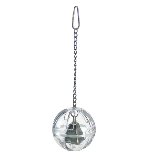 Featherland Paradise Foraging Ball w/ Bell Bird Toy 12cm
