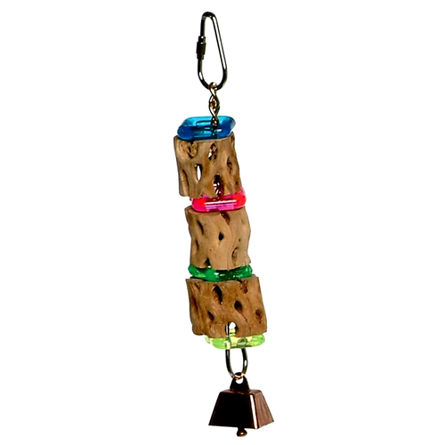 Pollys Pet Cactus Wood Tower Bird Toy Small 3.8 x 15cm