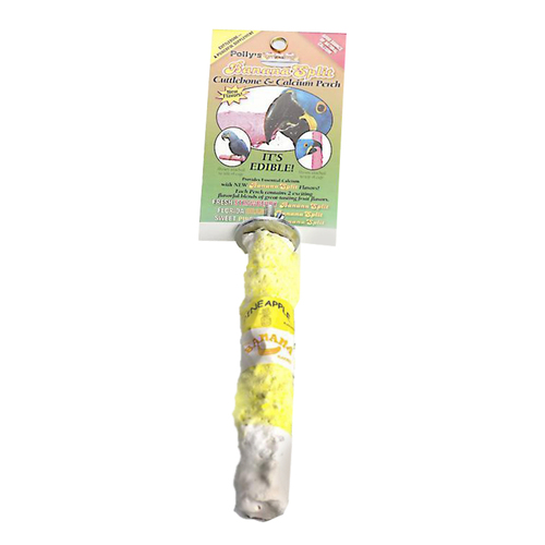 Pollys Pet Cuttlebone/Calcium Bird Perch Medium 2.5 x 18cm