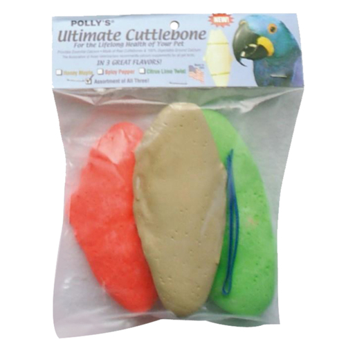 Pollys Pet Ultimate Cuttlebone for Birds Assorted 