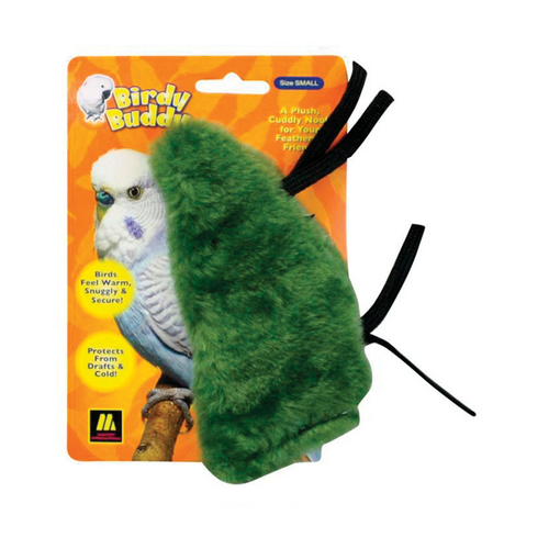 Multipet Birdy Buddy Cuddly Nooks for Caged Birds Green Small 14cm