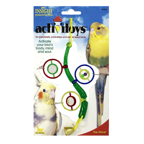 JW Pet Insight Activitoys The Wave Bird Toy for Small Birds