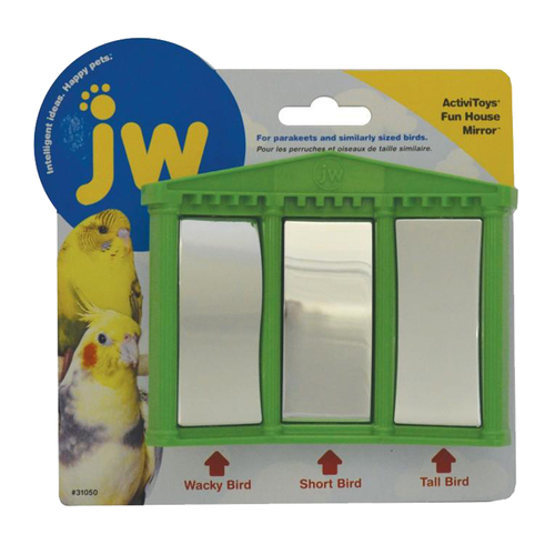 JW Pet Insight Activitoys Fun House Mirror Bird Toy for Small Birds