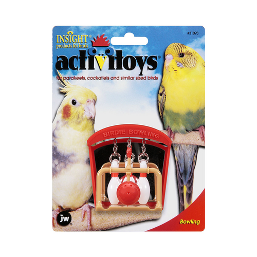 JW Pet Insight Activitoys Birdie Bowling Bird Toy for Small Birds