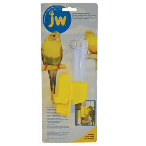 JW Pet Insight Clean Seed Silo Feeder for Small Birds 18cm