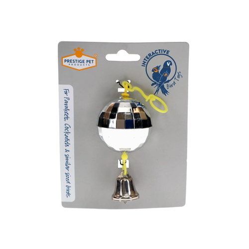 Prestige Disco Ball Interactive Bird Toy 14cm