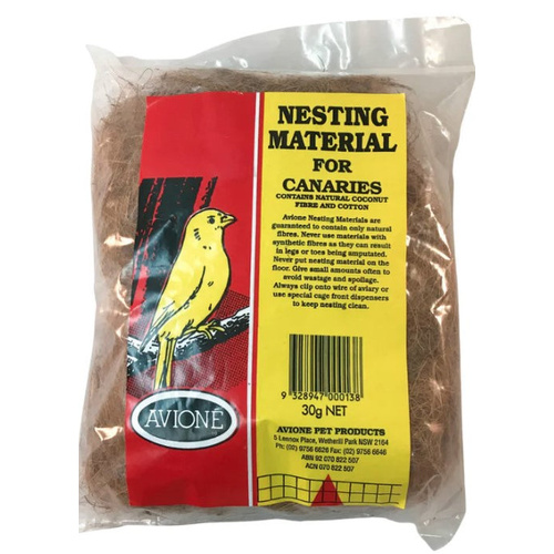 Avione Nesting Material with Coconut Fibre & Cotton for Canaries 30g