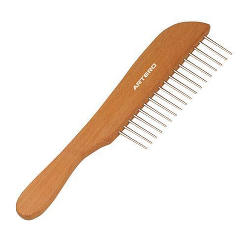 Artero Wooden Handled Sturdy Dog Grooming Comb 9.8 Inch