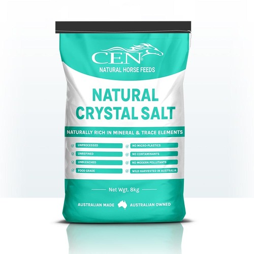 CEN Natural Macrobiotic Crystal Salt Food Grade Horse Supplement 8kg