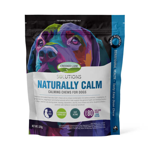 Crooked Lane Solutions Naturally Calming Dog Chews 320g 80 Pack