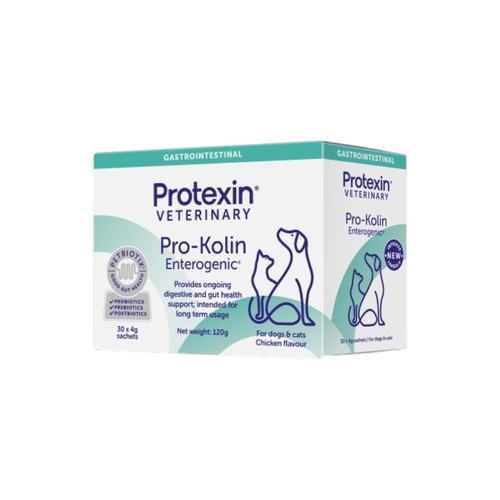Protexin Pro Kolin Enterogenic Digestive Supplement for Dogs & Cats Sachets 30 x 4g
