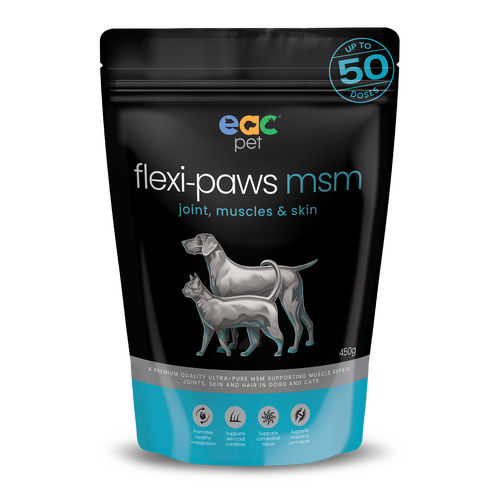 EAC Animal Care Flexi-Paws MSM Joint Supplement for Dogs & Cats 450g