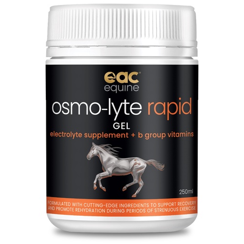 EAC Equine Osmo-Lyte Rapid Electrolyte Supplement + Vit B for Horses 250ml