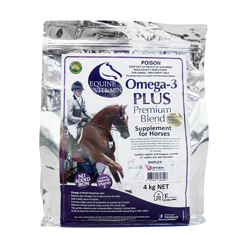 Equine Vit&Min Horses Omega-3 Plus Premium Supplement 4kg
