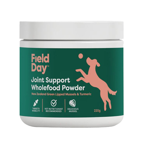 Field Day Joint Support Wholefood Powder Supplement for Dogs 220g