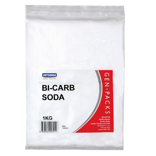 Vetsense Gen-Packs Sodium Bi Carbonate Soda Animal Feed Supplement 1kg