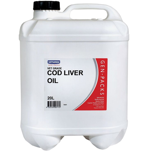 Gen Packs Cod Liver Oil Vitamin Supplementary for Animal Treatment 20L