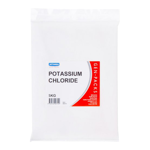 Vetsense Gen-Packs Potassium Chloride Electrolyte Additive for Horses & Dogs 5kg