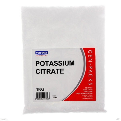Gen Pack Potassium Citrate Horses Muscle & Joint Supplement 1kg 