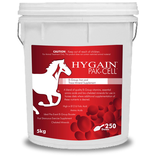 Hygain Pak-Cell Horses B Group Iron & Trace Mineral Supplement 5kg 