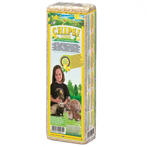 Chipsi Citrus Organic Bedding Litter Shavings for Small Animals 1kg 