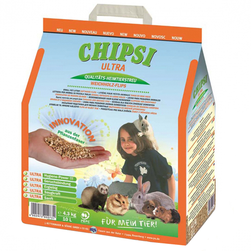 Chipsi Ultra Bedding Softwood Granules Animal Litter 10L