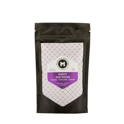 Melanie Newman Purify Dog Scrub Charcoal Sandalwood & Lavender 200g