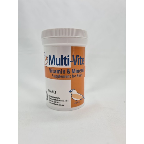 Passwell Multi-Vite Vitamin & MIneral Supplement for Birds 80g