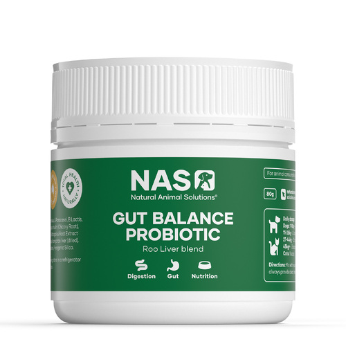 NAS Gut Balance Probiotic Roo Liver Blend for Dogs & Cats of All Ages 80g