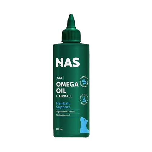 NAS Omega Oil Hairball Digestive Tract Health Support for Cats 200ml