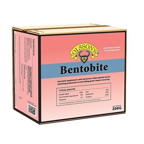 Olsson Bentobite Protein Feed Supplement for Sheep & Cattle 20kg