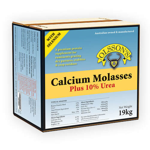 Olsson Calcium Molasses Plus 10% Urea Livestock Feed Supplement 19kg