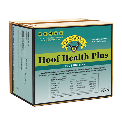 Olsson Hoof Health Plus Protein Supplement for Livestock 20kg