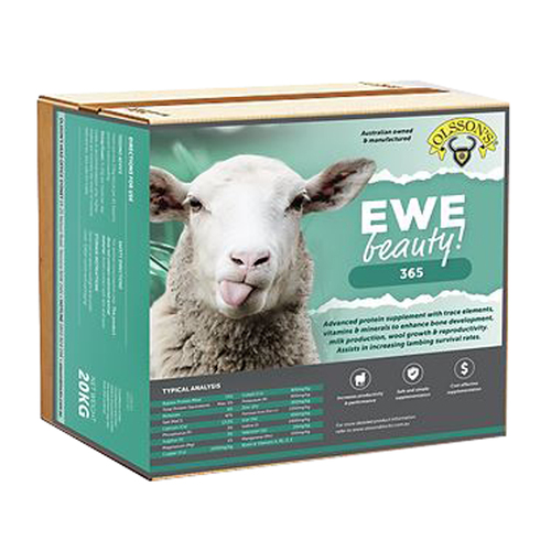 Olsson Salt Lick Ewe Beauty 365 Vitamins & Minerals Supplement for Sheep 20kg