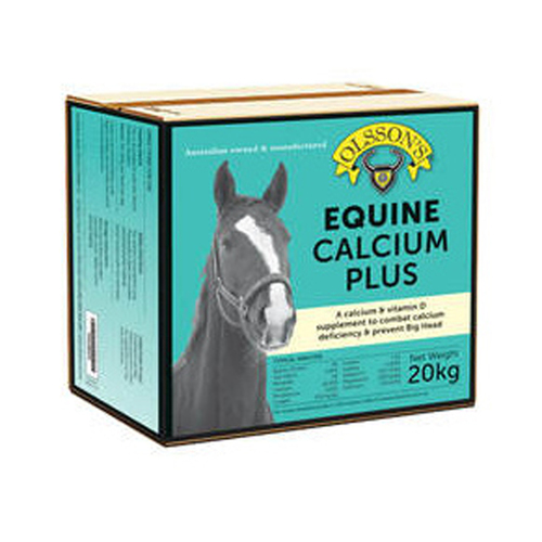 Olsson Equine Calcium Plus Horse Calcium & Vitamin D Supplement 20kg