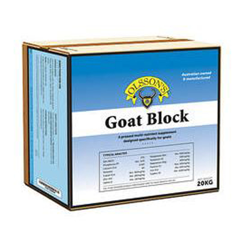 Olsson Goat Block Salt Lick Multi Mineral Supplement 20kg