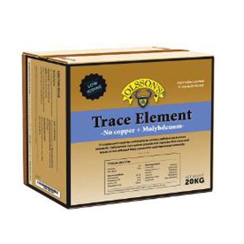Olsson Trace Element No Copper + Moly Salt Lick Livestock Feed Supplement 20kg
