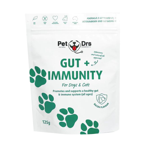 Pet Drs Gut + Immunity Gut & Immune System Support for Dogs & Cats 125g