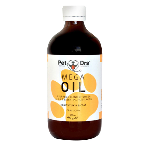 Pet Drs Mega Oil Healthy Skin & Coat Supplement Oral Liquid for Dogs 500ml