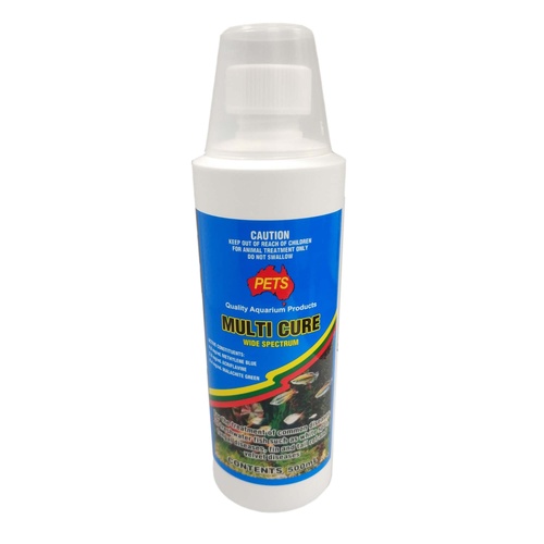 Pets Aquarium Multicure Water Treatment on Cold Freshwater Aquariums 500ml