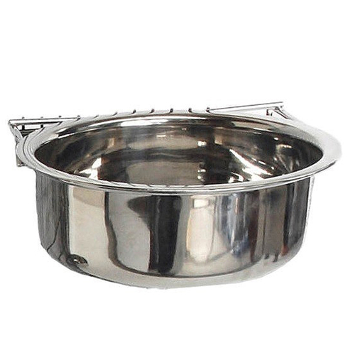 ShowMaster Bolt On Stainless Steel Coop Cup Bird Feeder 30oz