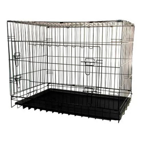 ShowMaster Double Door Folding Dog Crate 24 Inch
