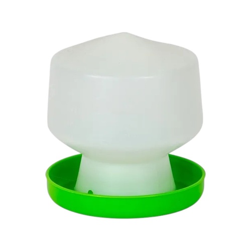 ShowMaster Durable Drinker Waterer for Poultry Green & White 4 x 1.3L