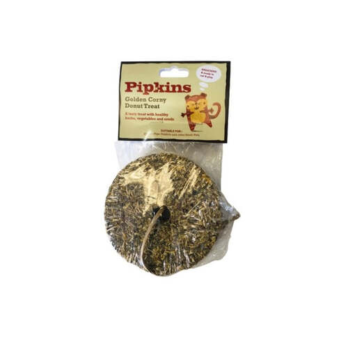 Petface Pipkins Golden Corny Donut Treat for Guinea Pigs & Rabbits